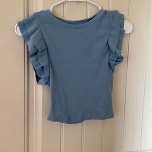 Zara Ruffled Crop Top